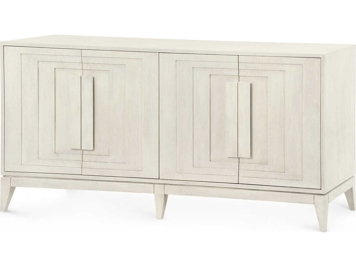 Villa & House 76" Cooper Acacia Wood Sailcloth Sheen Beige Sideboard