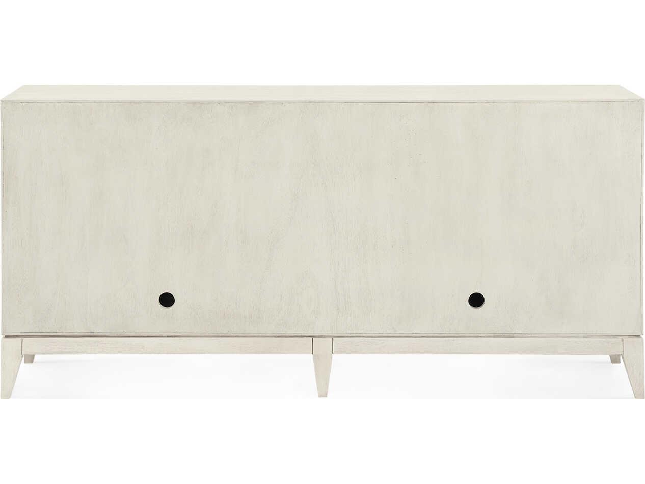 Villa & House 76" Cooper Acacia Wood Sailcloth Sheen Beige Sideboard