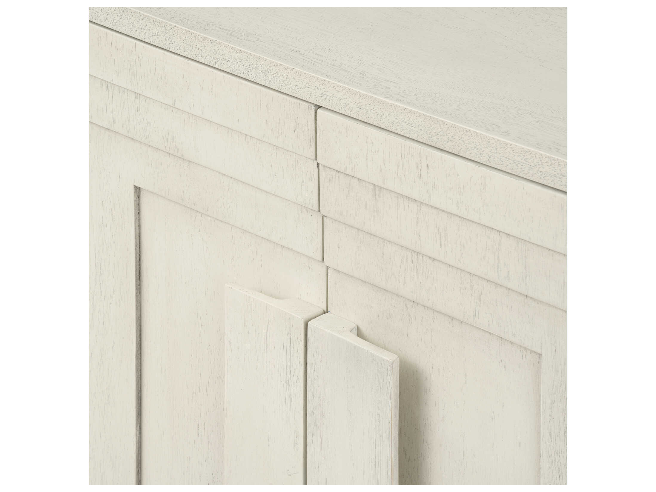 Villa & House 76" Cooper Acacia Wood Sailcloth Sheen Beige Sideboard