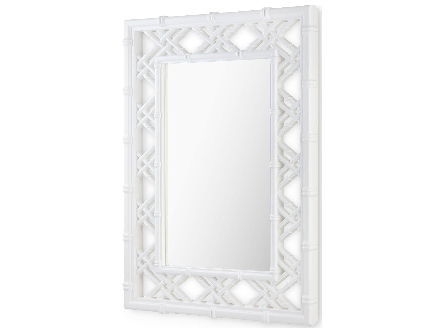 Villa & House Clara Ghost White Wall Mirror Rectangular