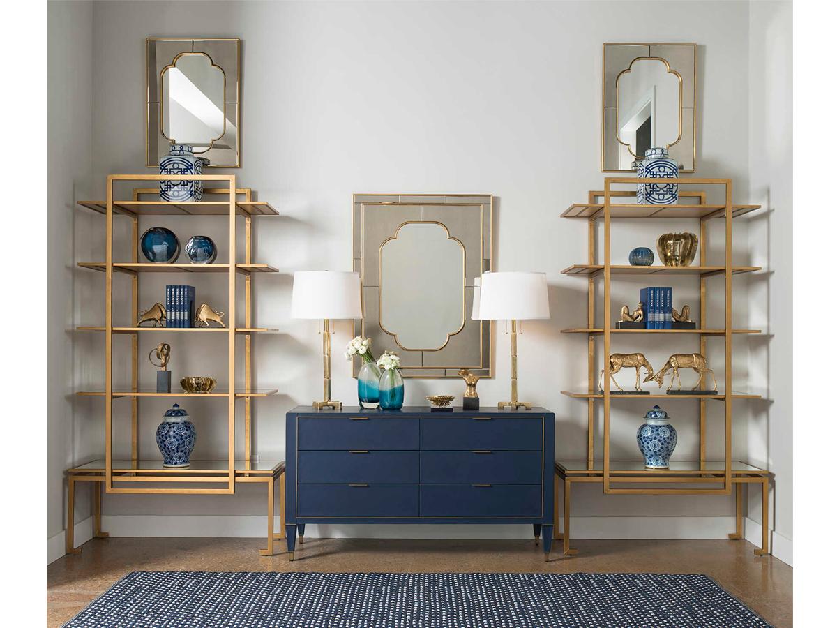 Villa & House Cassia Antique Rectangular Wall Mirror