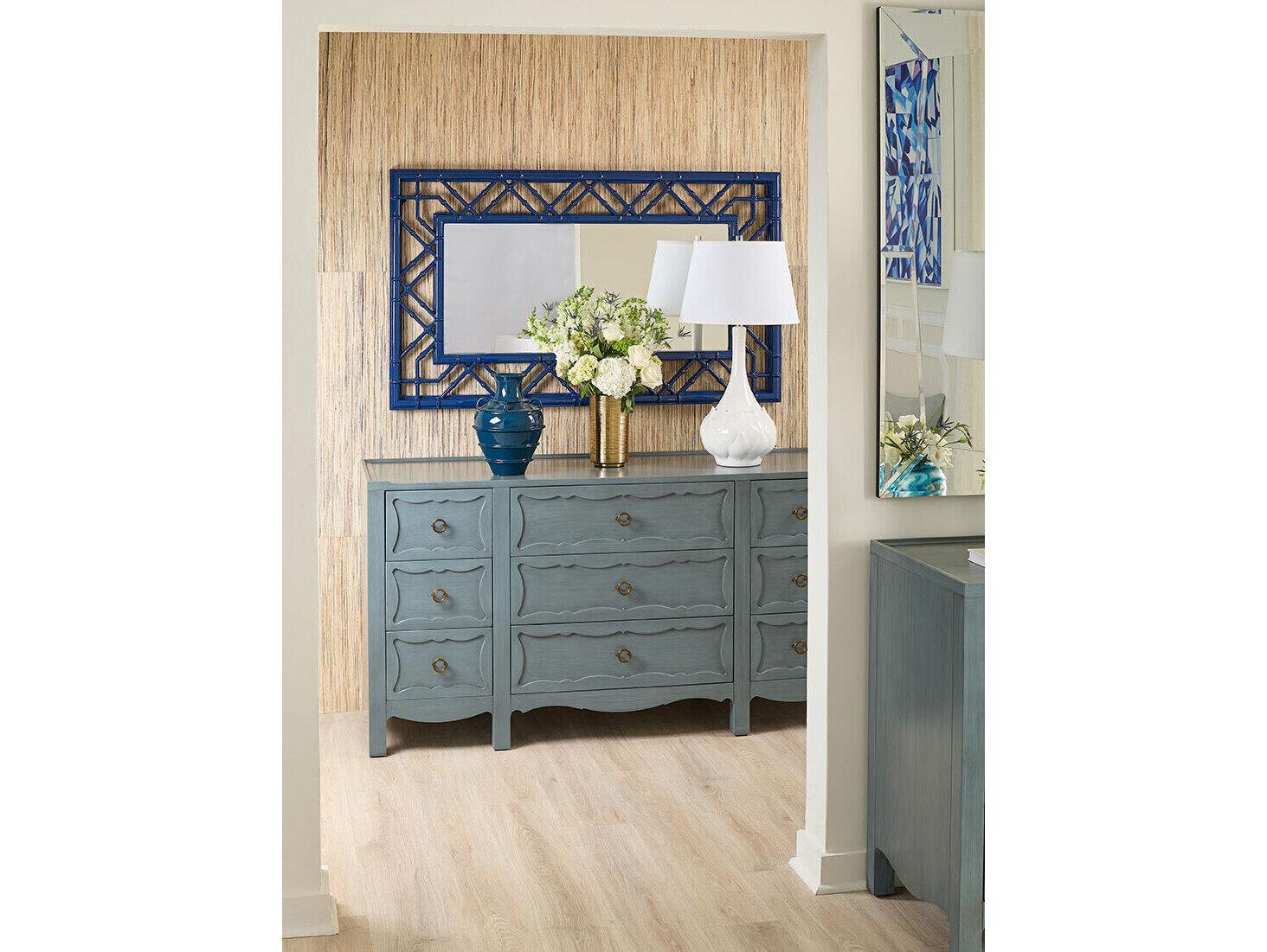 Villa & House Callista Marine Blue Wall Mirror Rectangular