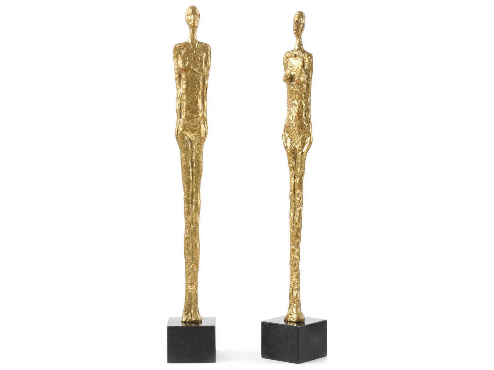 Villa & House Gold Leaf Dora Mar Sculpture Set of 2