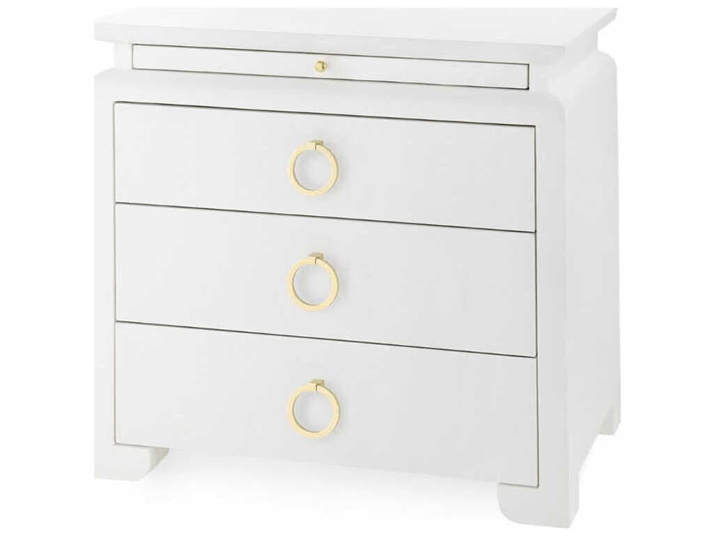 Villa & House Elina Rectangular Fabric End Table