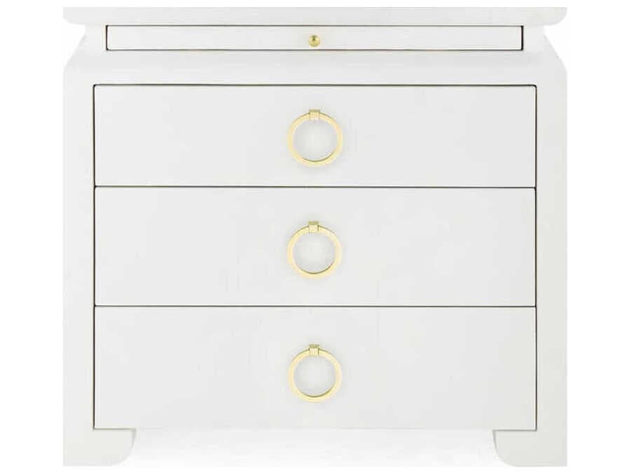 Villa & House Elina Rectangular Fabric End Table