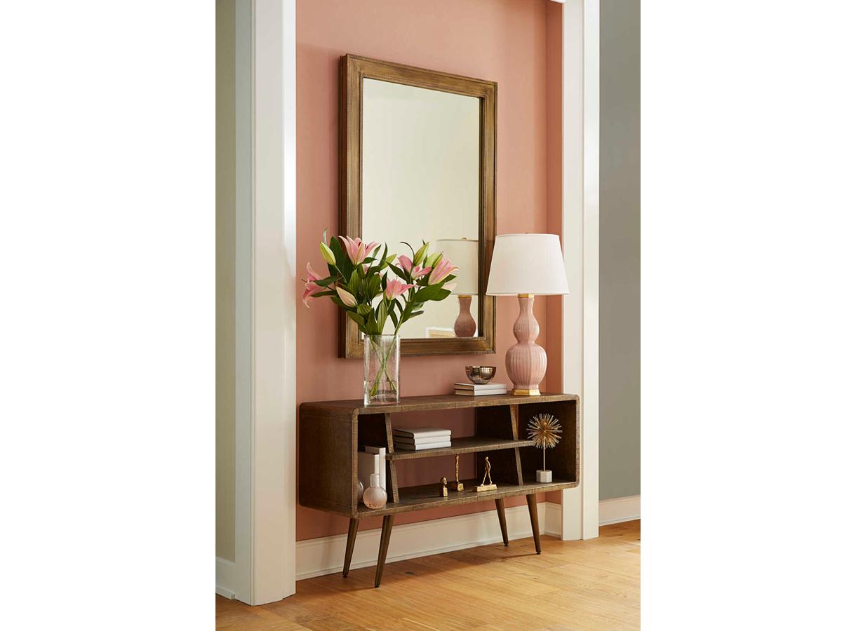 Villa & House Ellen Antique Brass Rectangular Wall Mirror