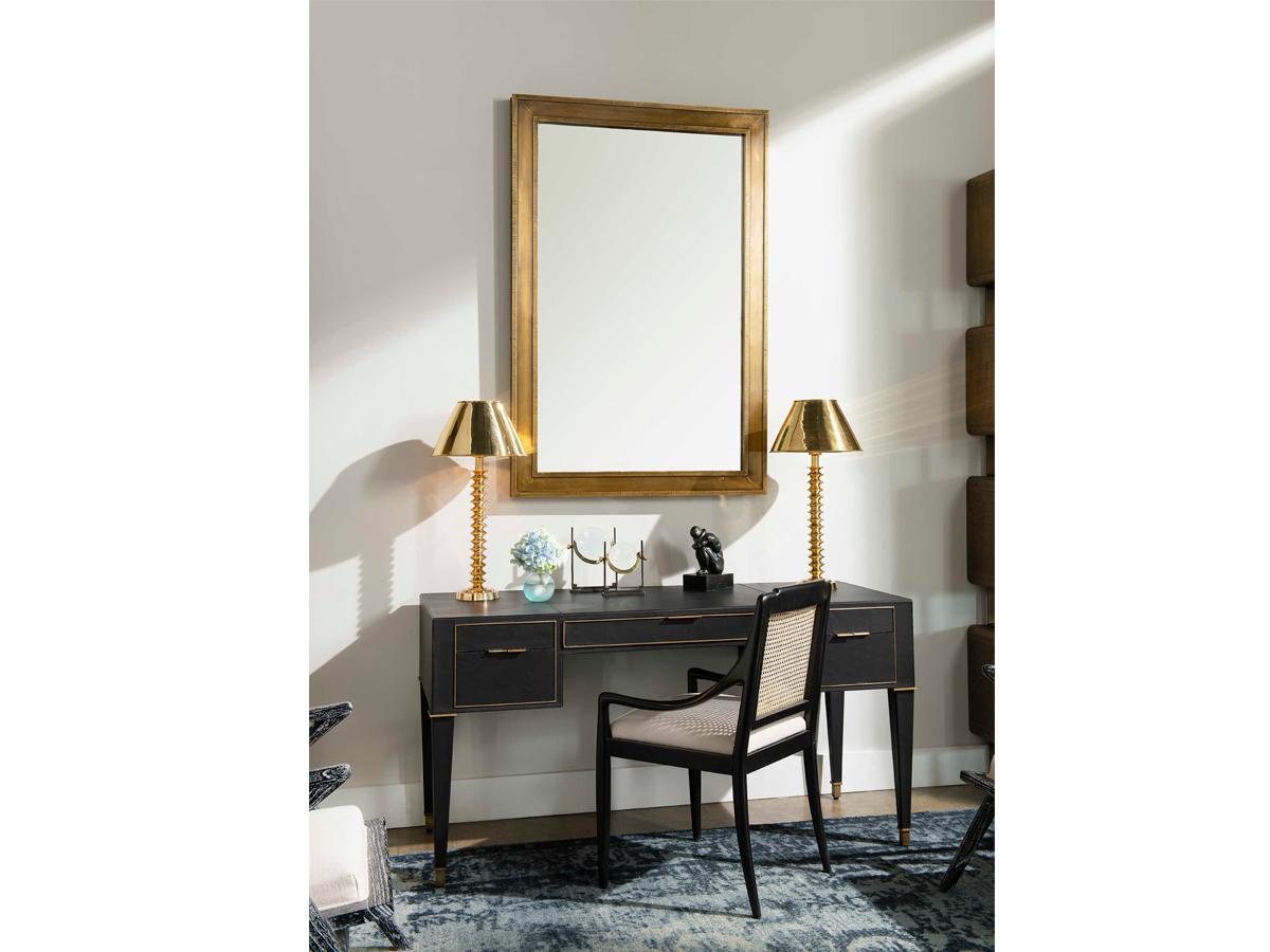 Villa & House Ellen Antique Brass Rectangular Wall Mirror