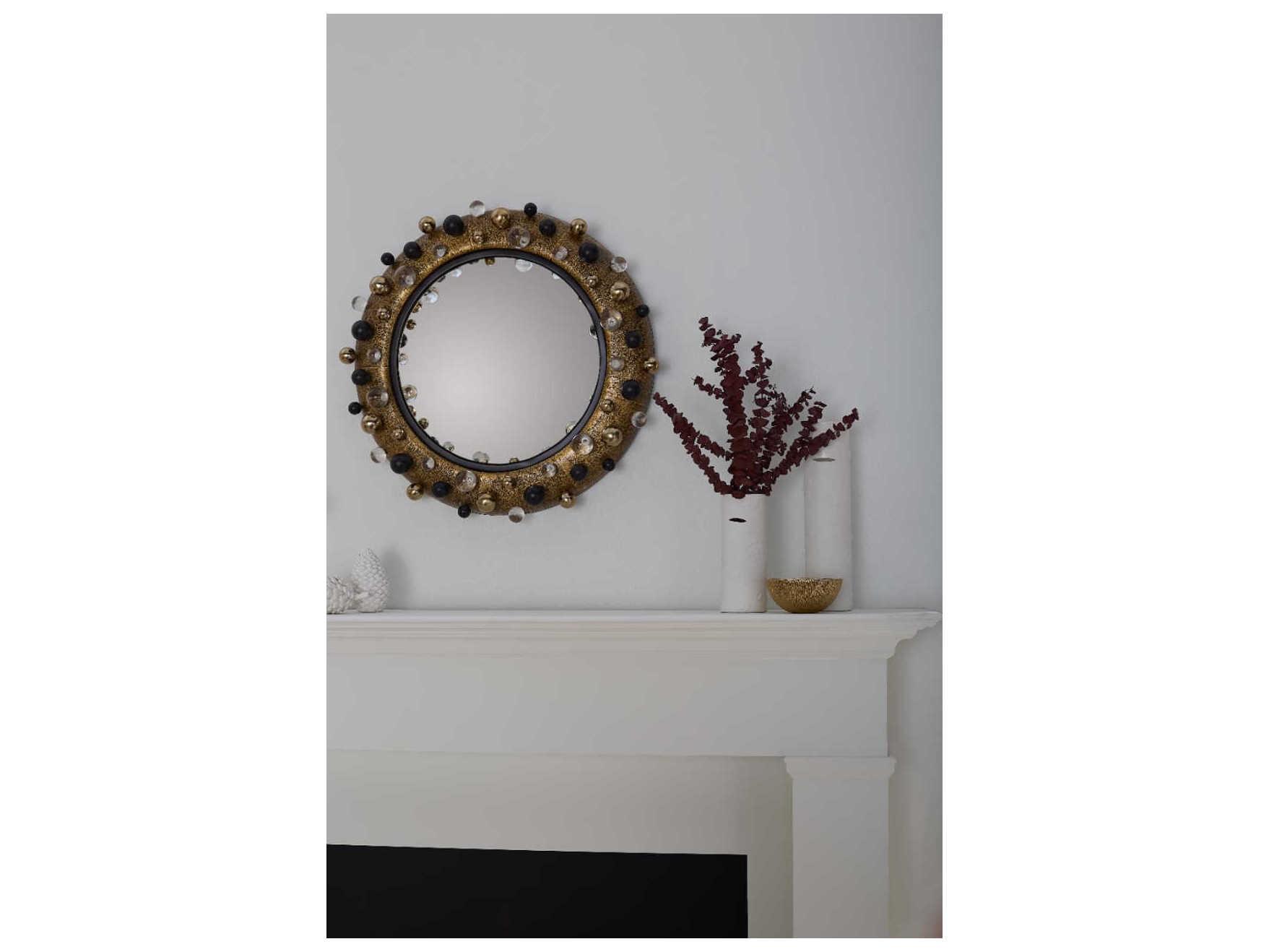 Villa & House Eris Antique Brass Wall Mirror Round