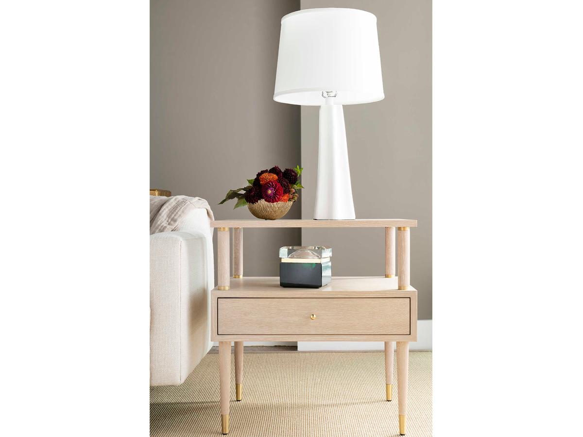 Villa & House Estrella Plaster White 1 - Light Buffet Lamp Base (Lamp Only)