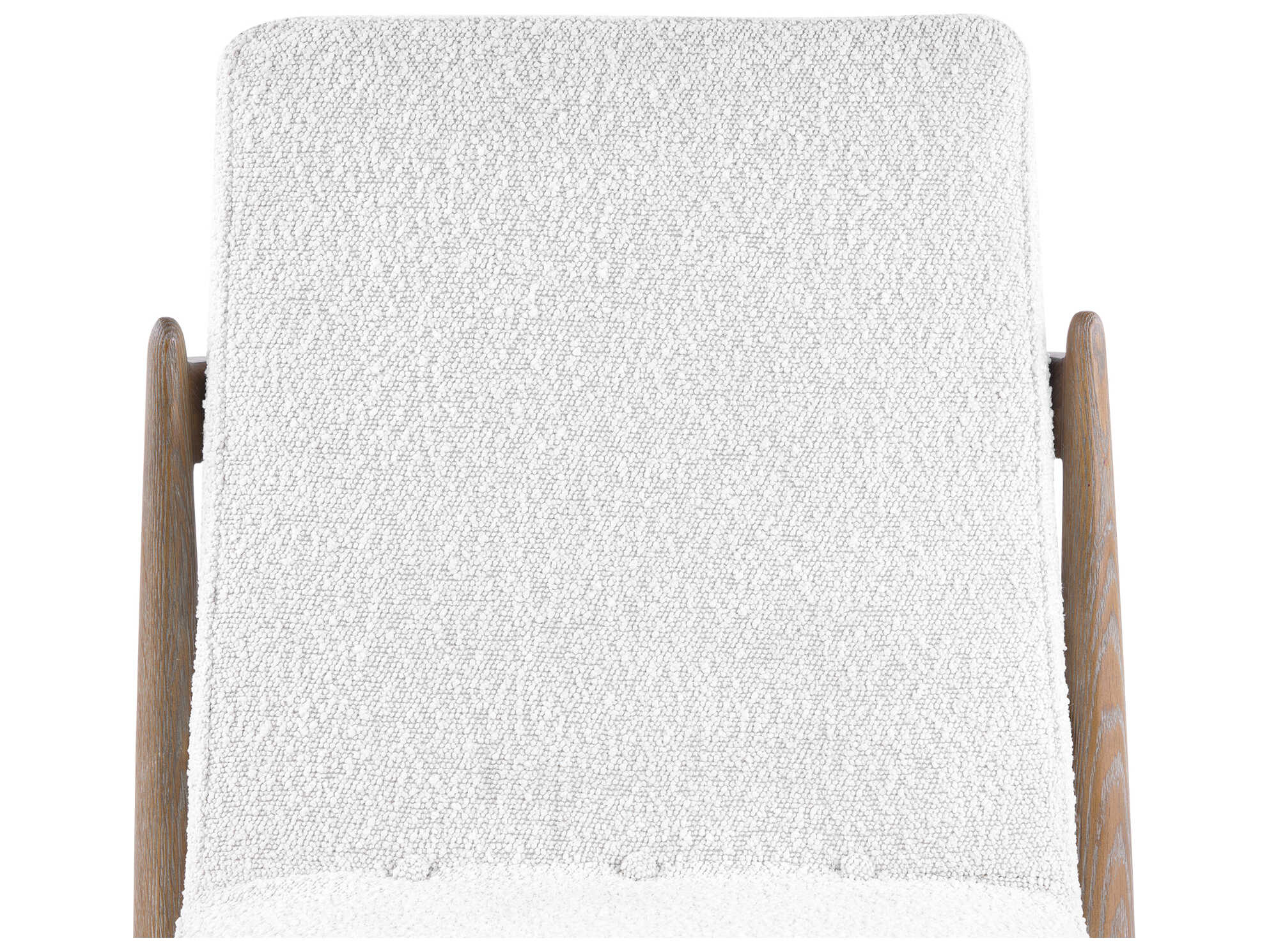 Villa & House Everett Oak Wood Beige Upholstered Armless Dining Chair