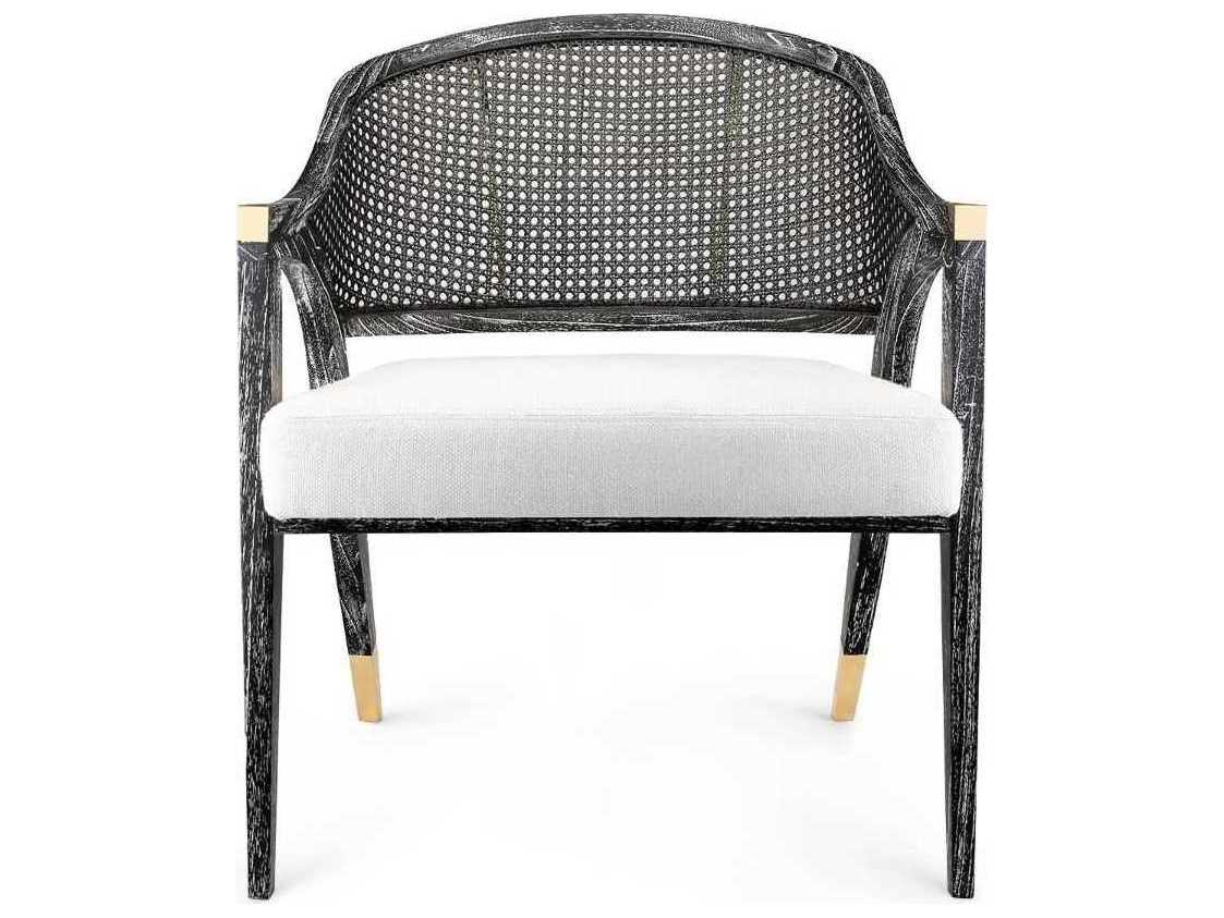 Villa & House Edward Black Fabric Accent Chair