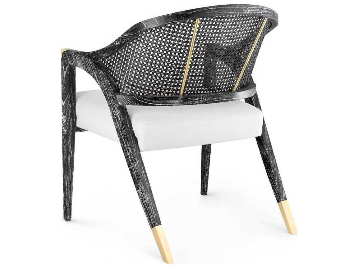 Villa & House Edward Black Fabric Accent Chair