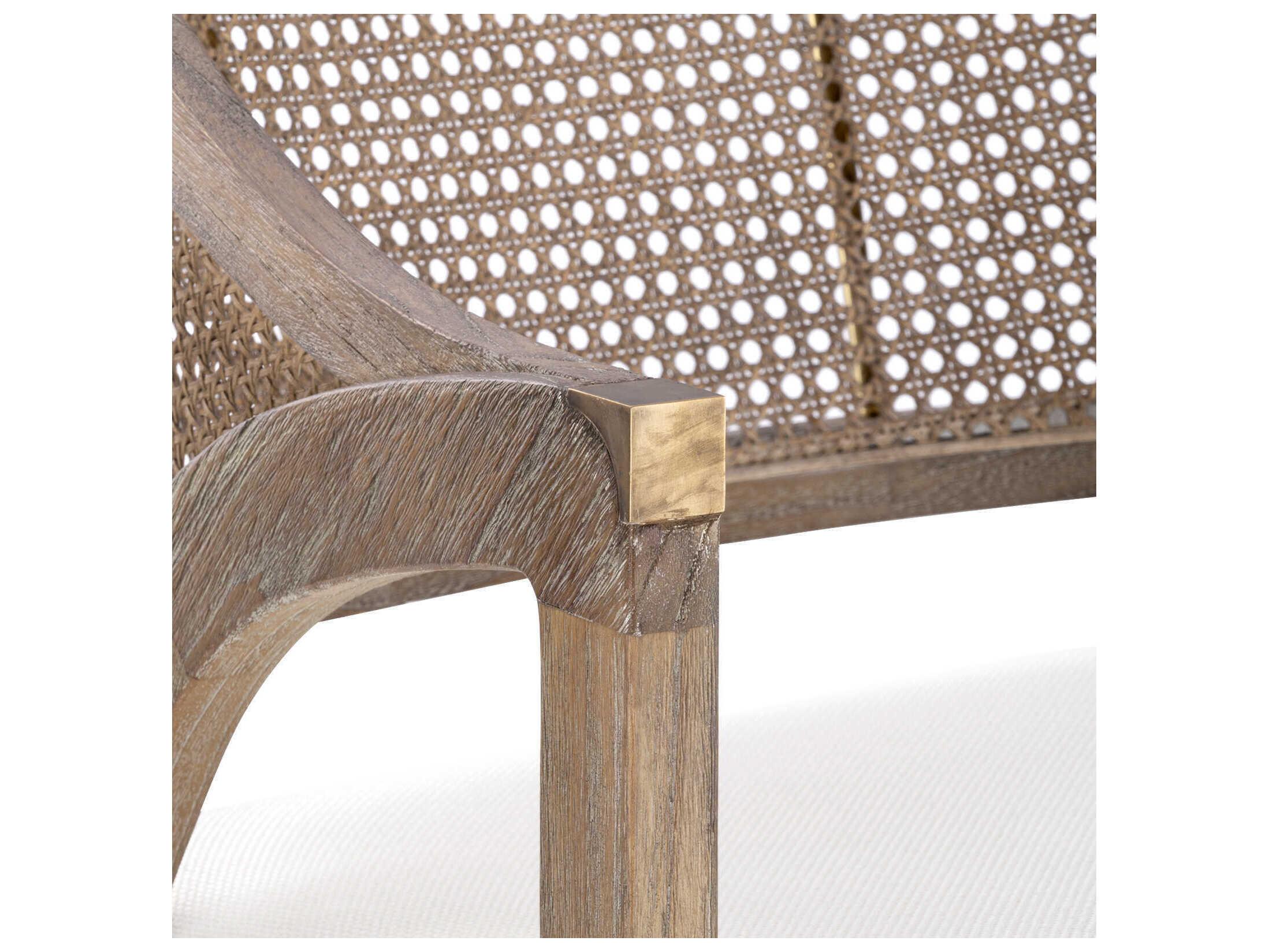 Villa & House Brown Fabric Accent Chair