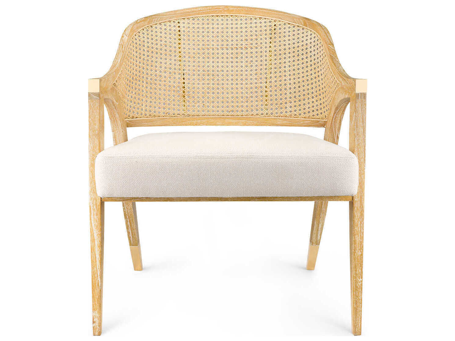 Villa & House Brown Fabric Accent Chair