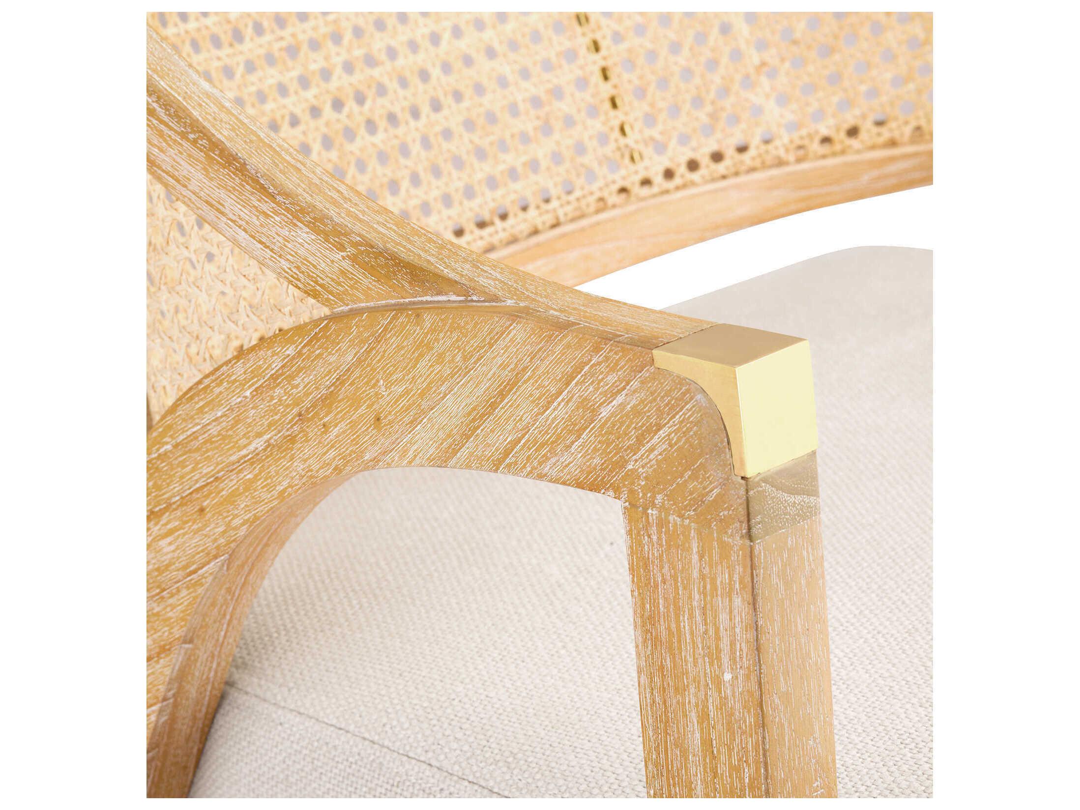 Villa & House Brown Fabric Accent Chair