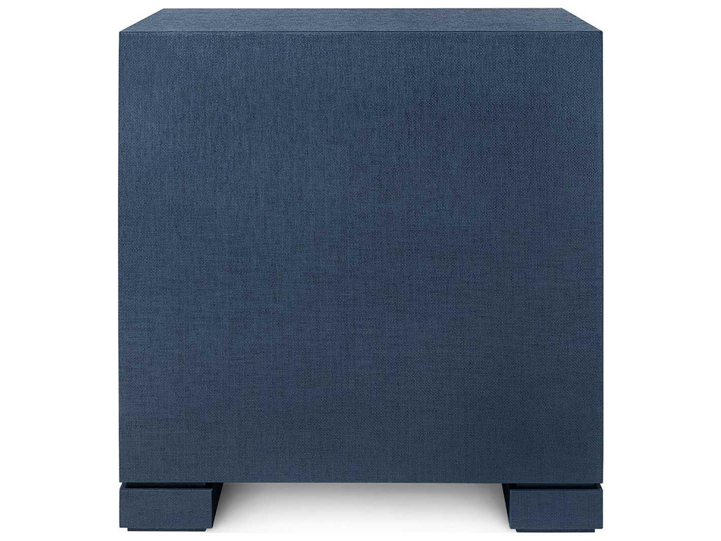 Villa & House 2-Drawers Blue Solid Wood Nightstand
