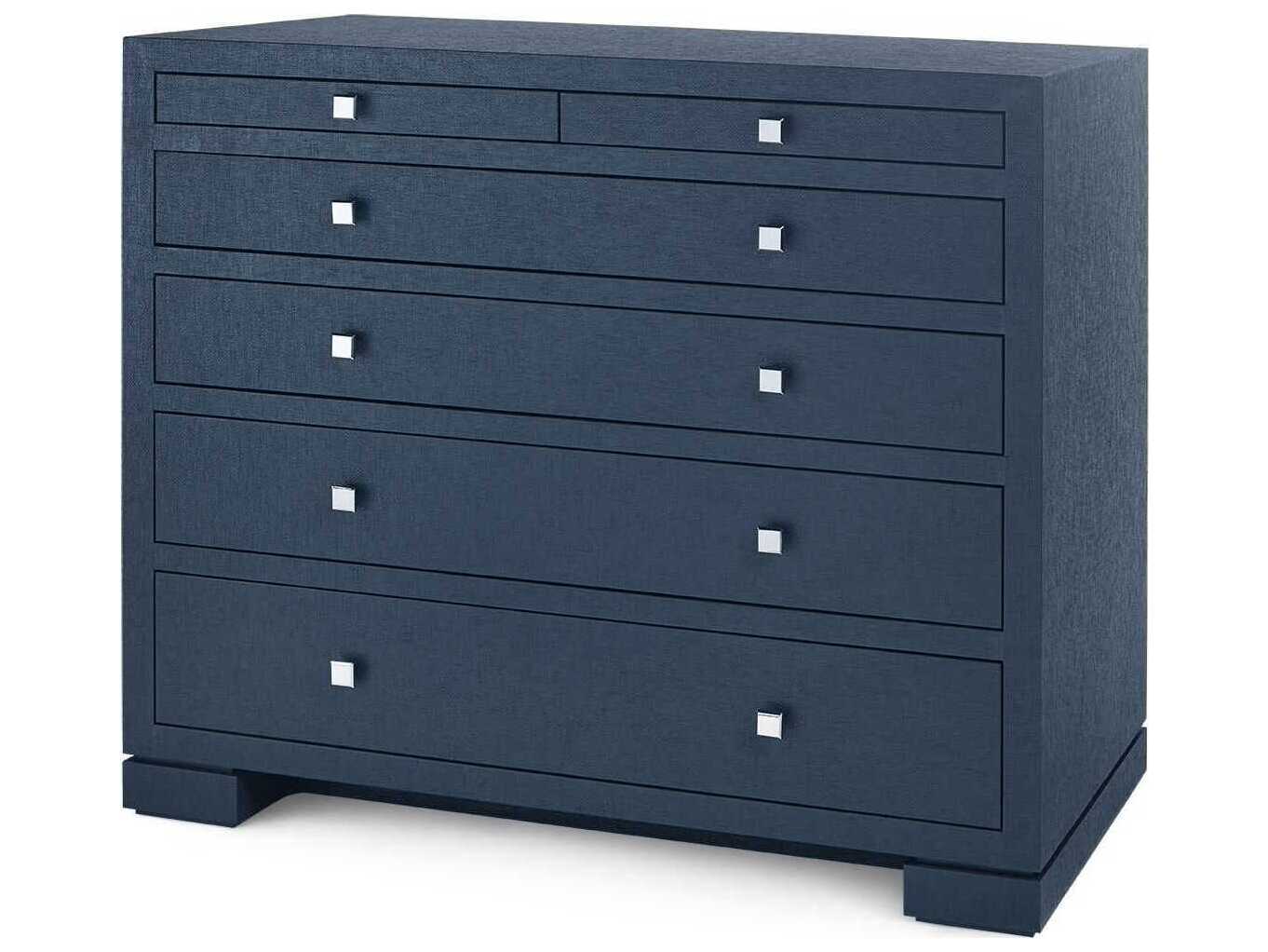 Villa & House Frances 6-Drawers Blue Dresser