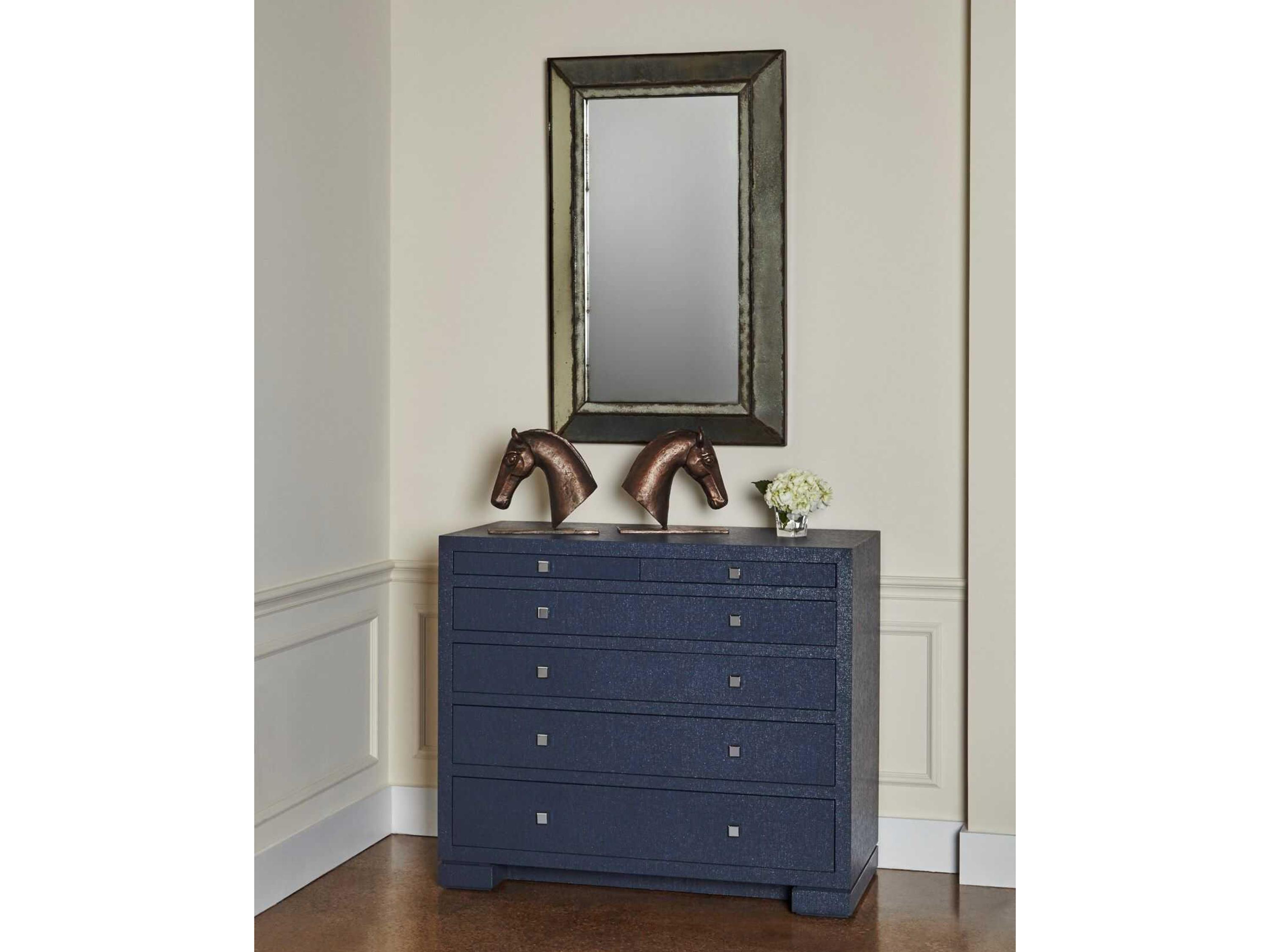 Villa & House Frances 6-Drawers Blue Dresser