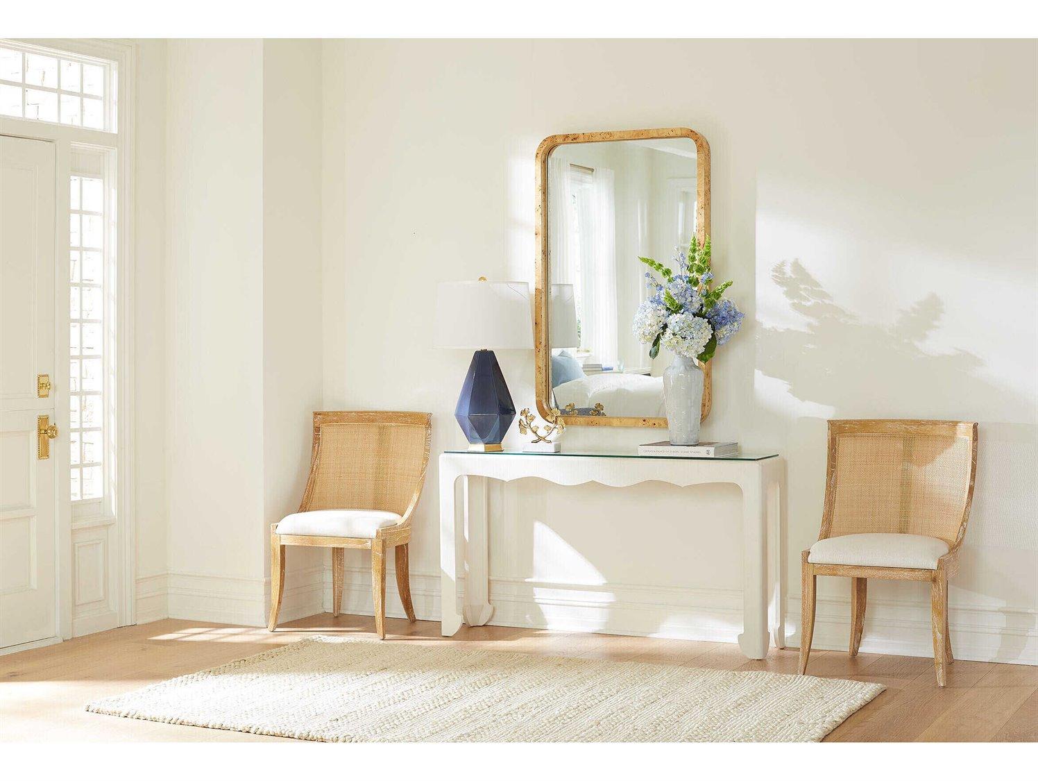 Villa & House Gianna Rectangular Sand White Console Table