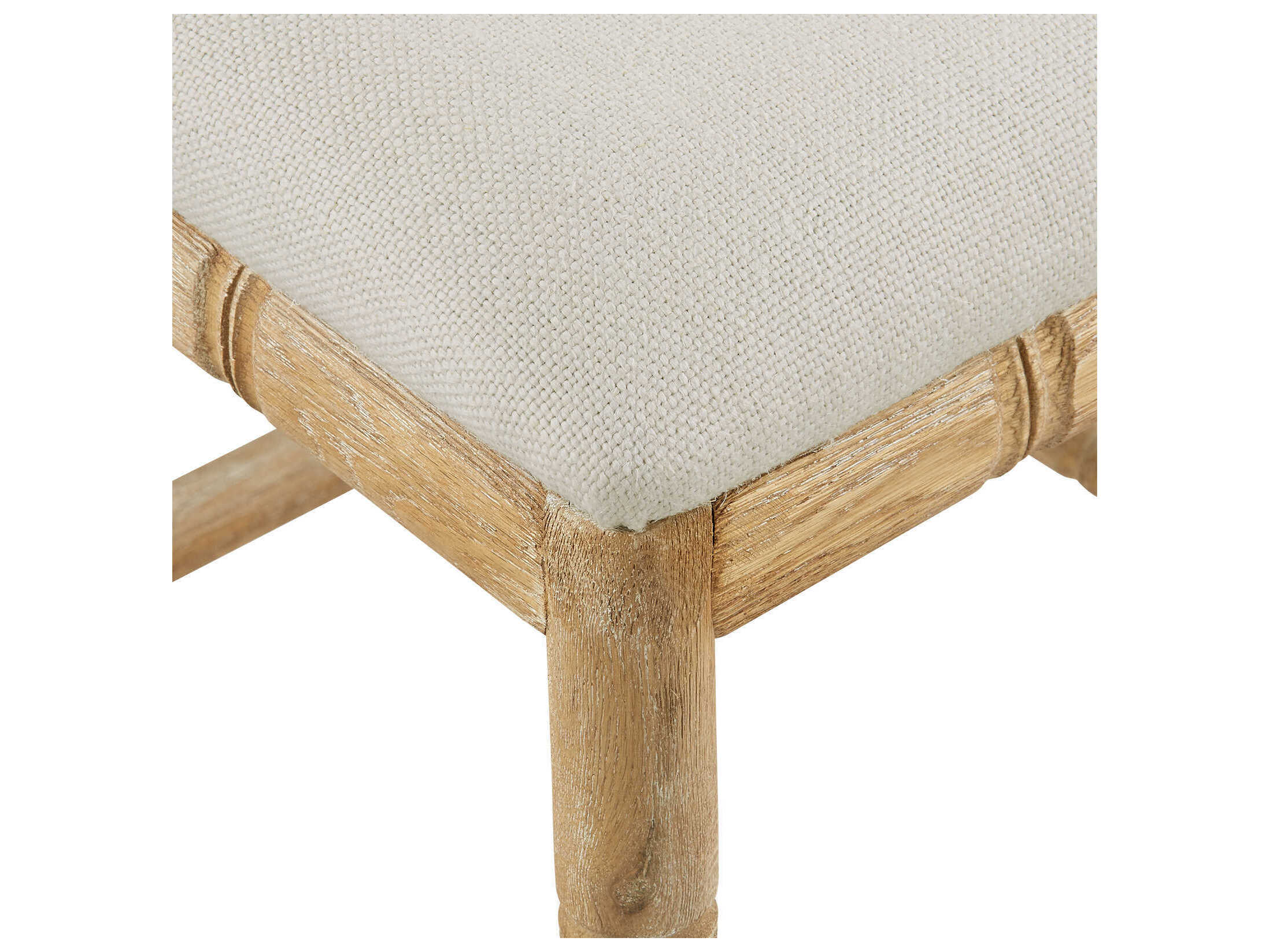 Villa & House Upholstered Oak Wood Natural Counter Stool