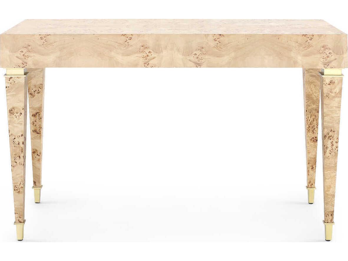 Villa & House Burl Gold Oak Wood Writing Desk