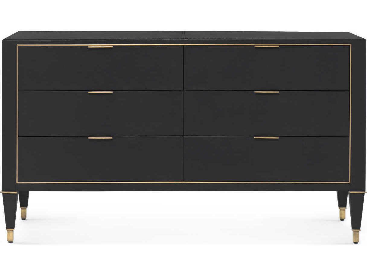 Villa & House Hunter Extra Large 6-Drawers Gold Double Dresser