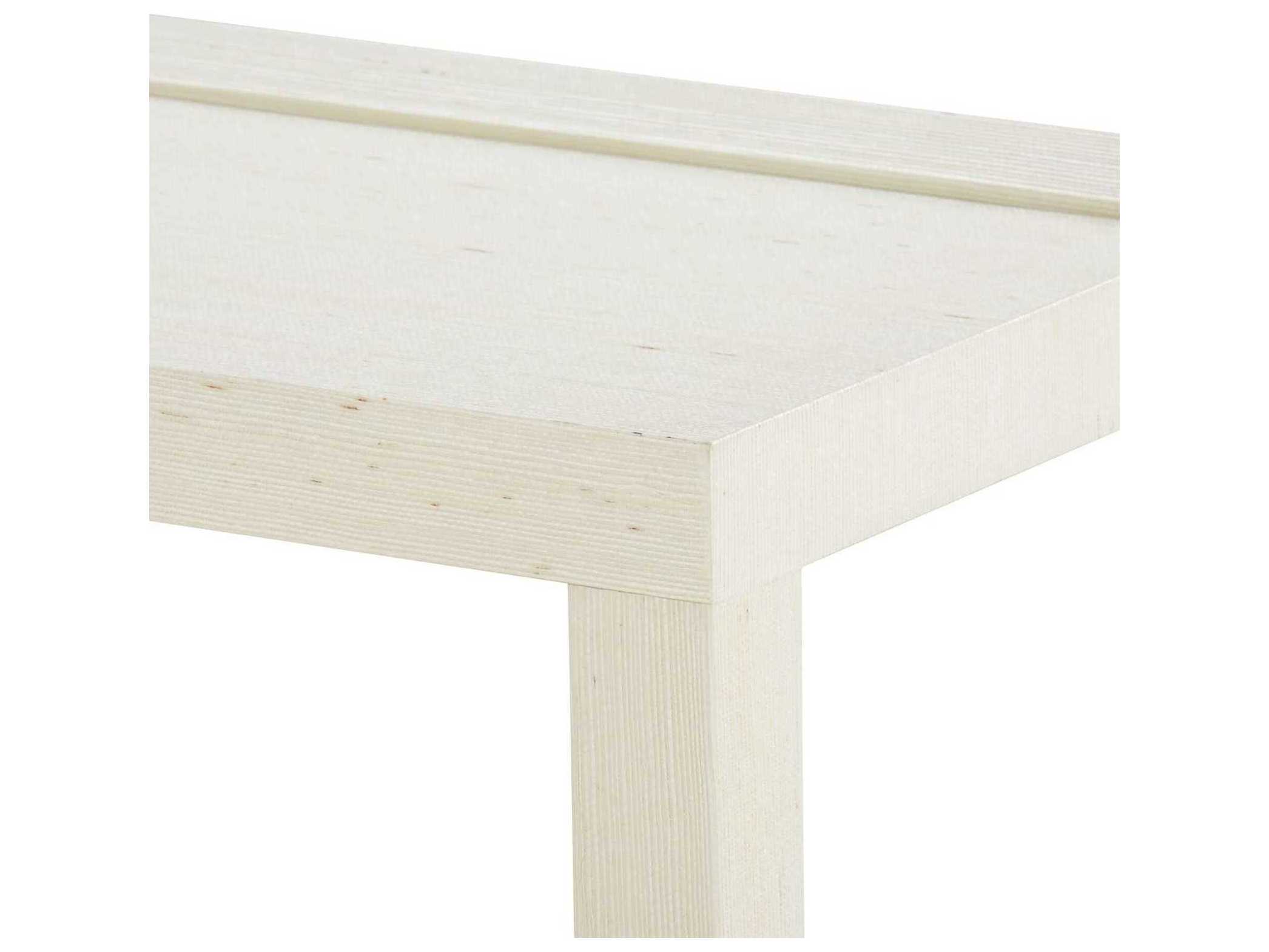 Villa & House Isadora Rectangular Canvas Cream End Table