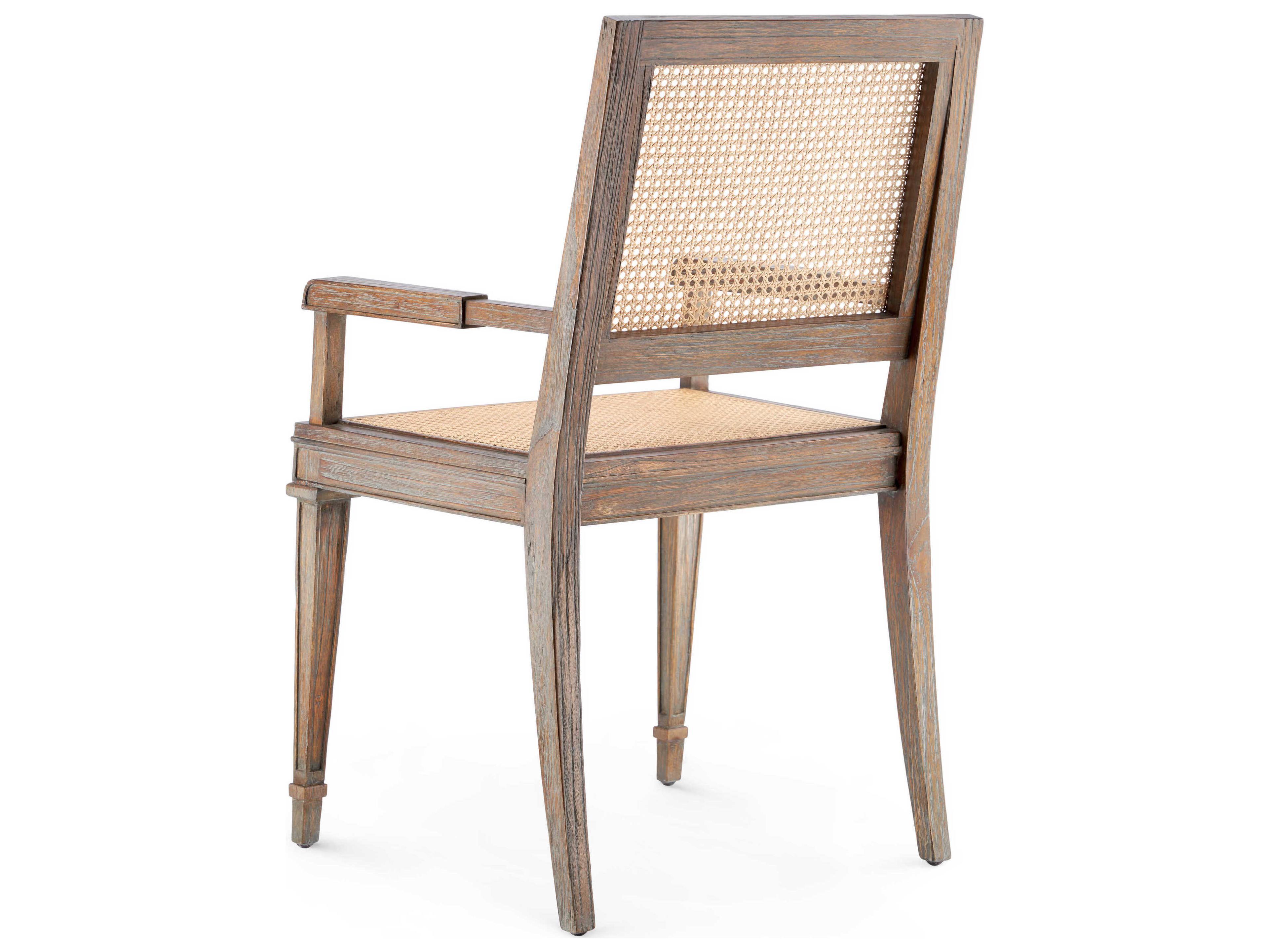 Villa & House Mahogany Wood Brown Arm Dining Chair