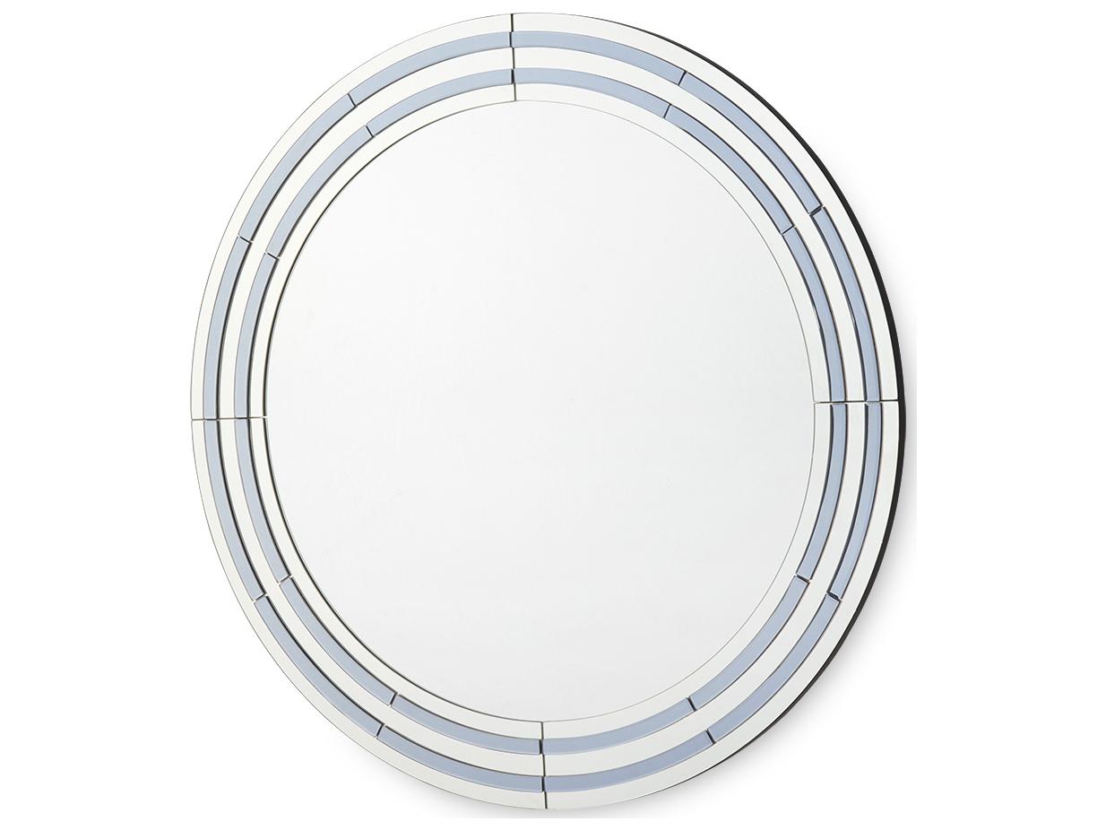 Villa & House Jude Clear And Gray Wall Mirror Round