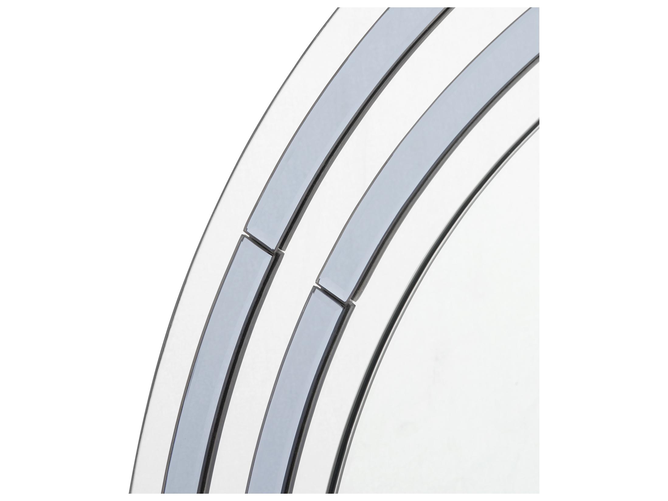 Villa & House Jude Clear And Gray Wall Mirror Round