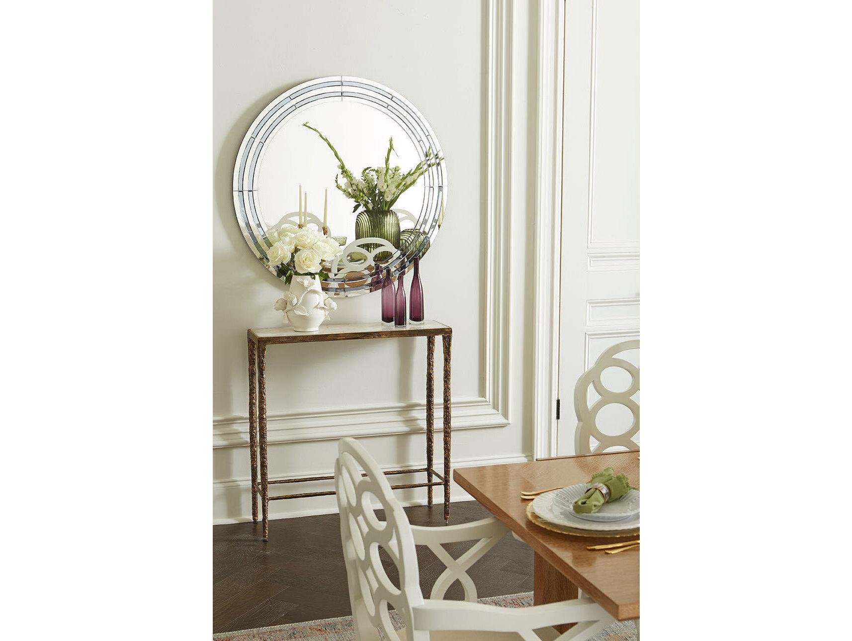 Villa & House Jude Clear And Gray Wall Mirror Round