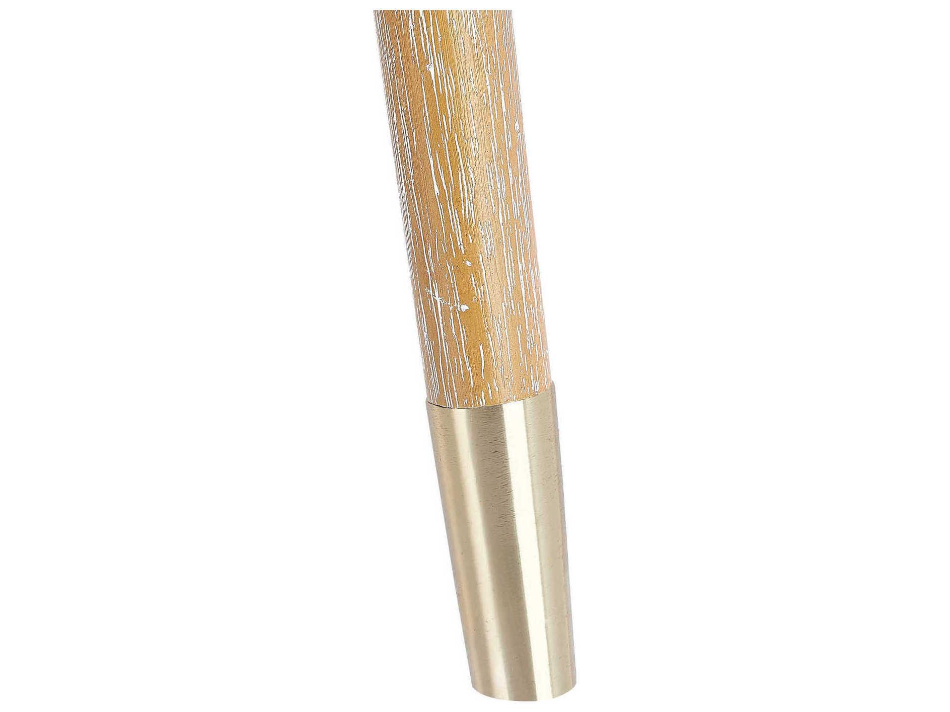 Villa & House Natural Brown Gold Accent Stool