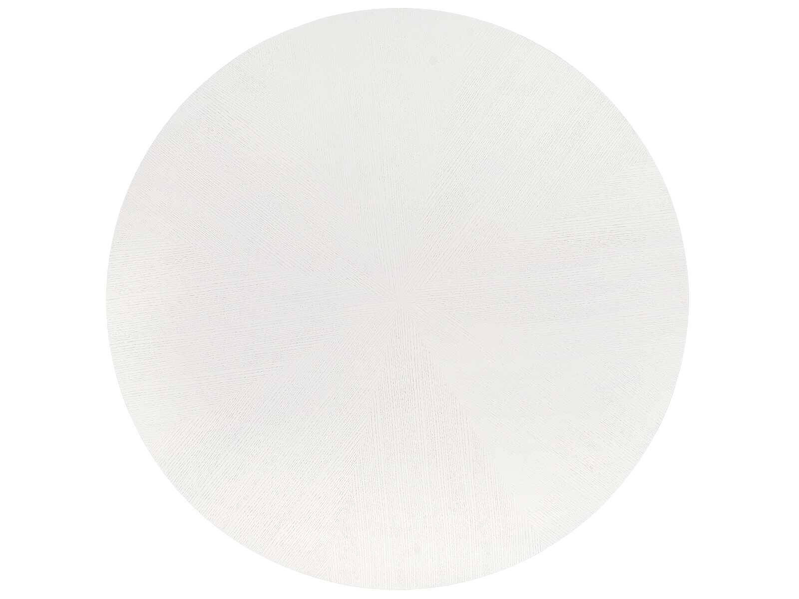 Villa & House Kinsley Round Wood Glazed Whisper White Dining Table