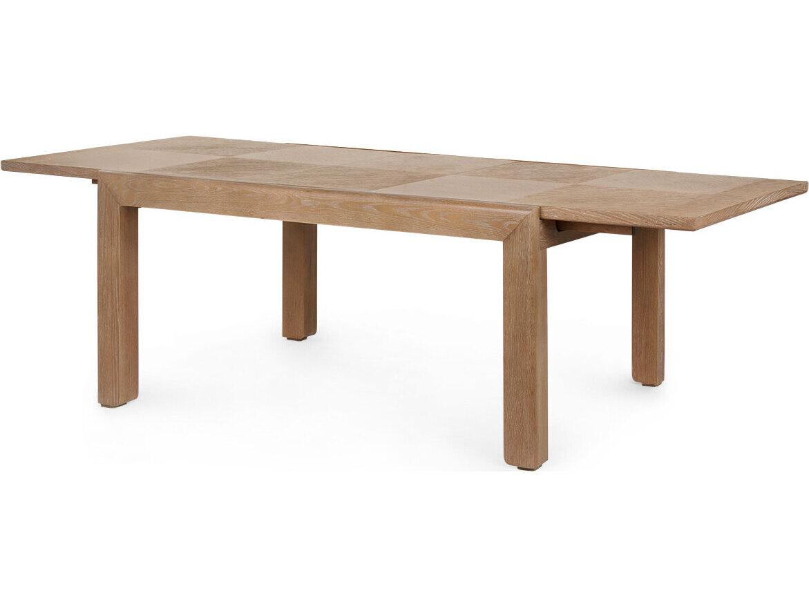 Villa & House Larson Rectangular Wood Soft Glow Oak Dining Table