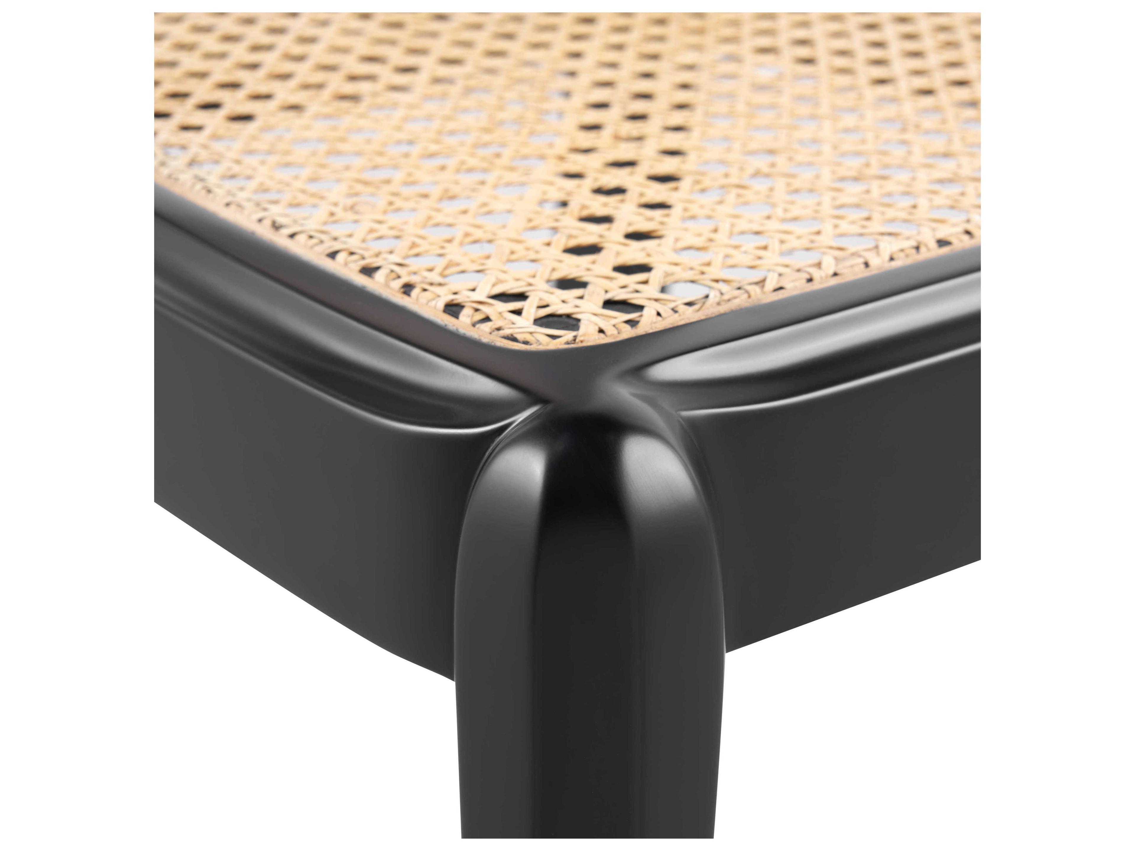 Villa & House Mahogany Wood Black Side Dining Chair