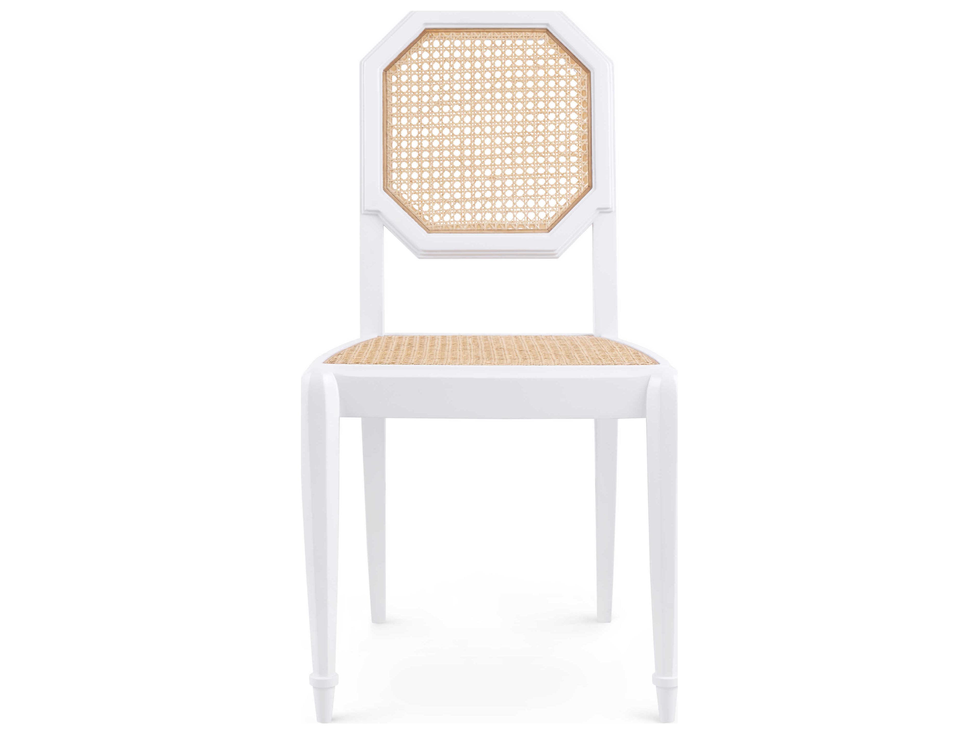 Villa & House Mahogany Wood White Side Dining Chair