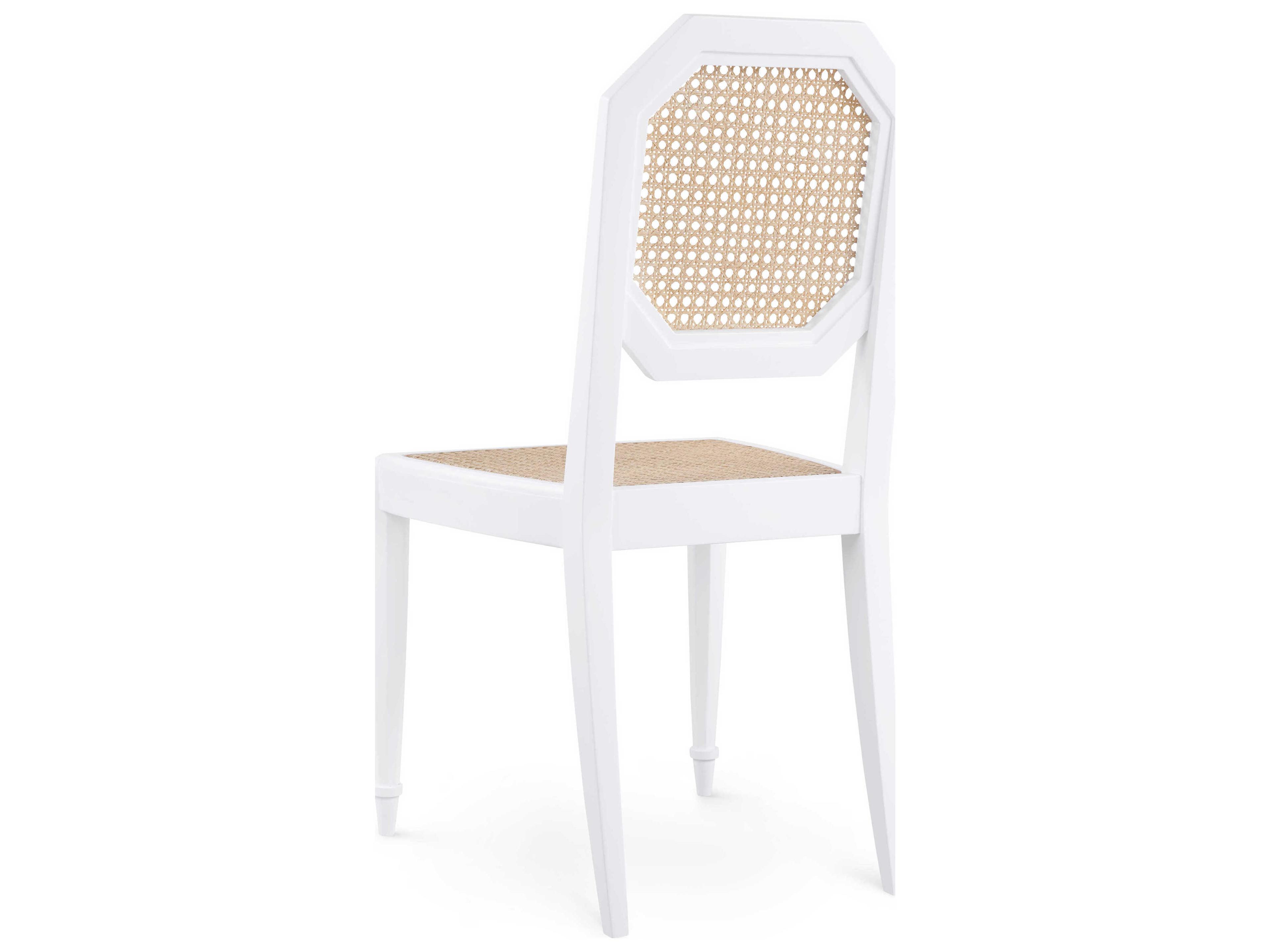 Villa & House Mahogany Wood White Side Dining Chair