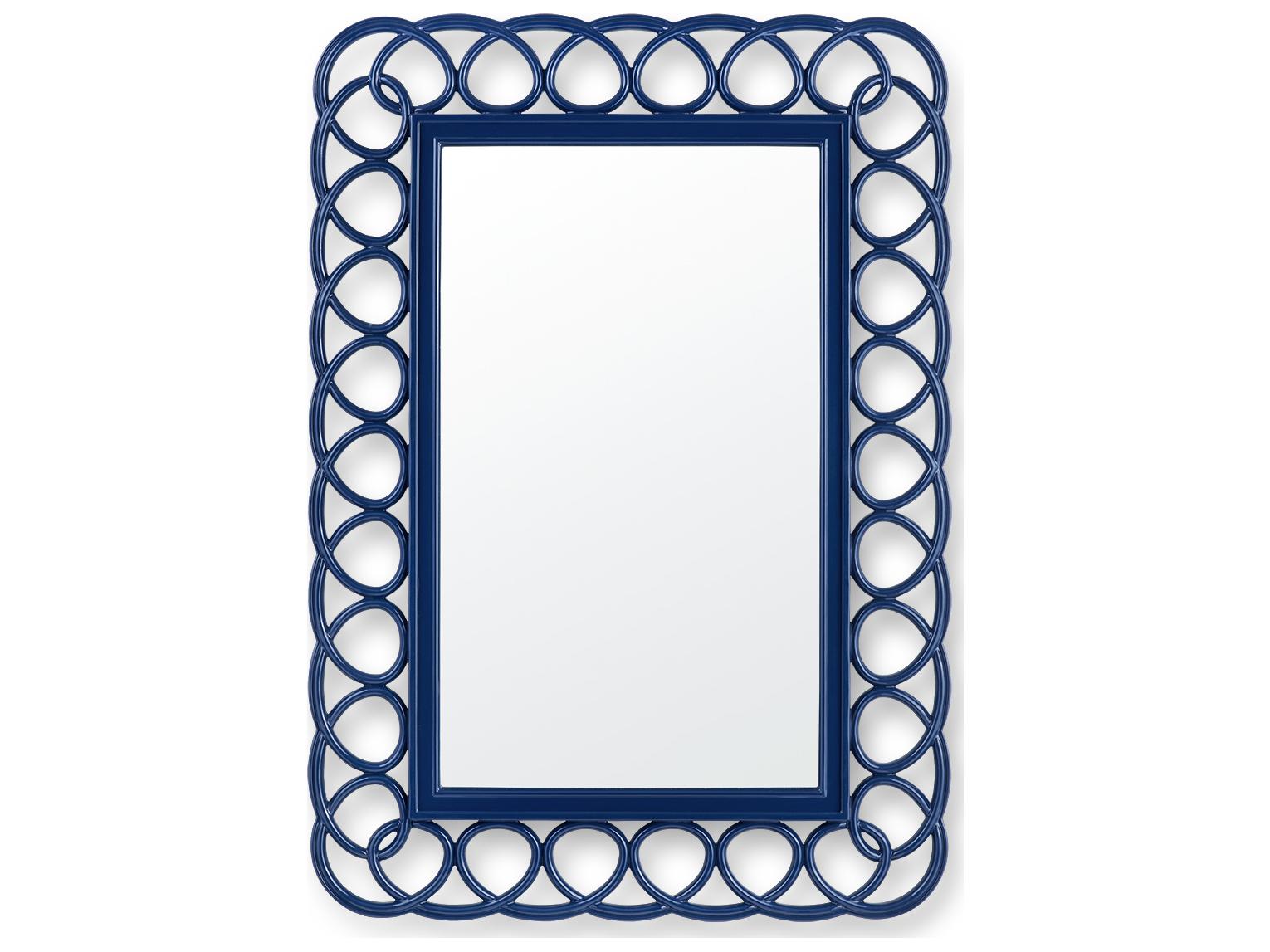 Villa & House Loop Marine Blue Wall Mirror Rectangular