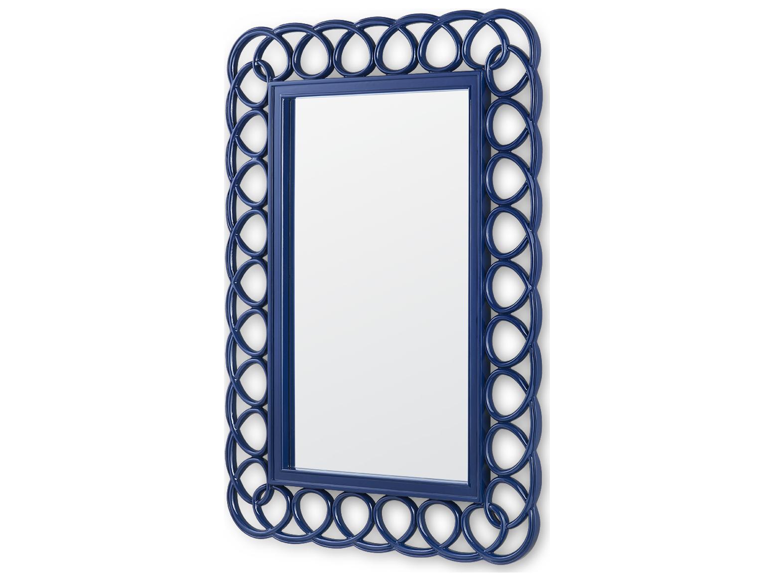 Villa & House Loop Marine Blue Wall Mirror Rectangular