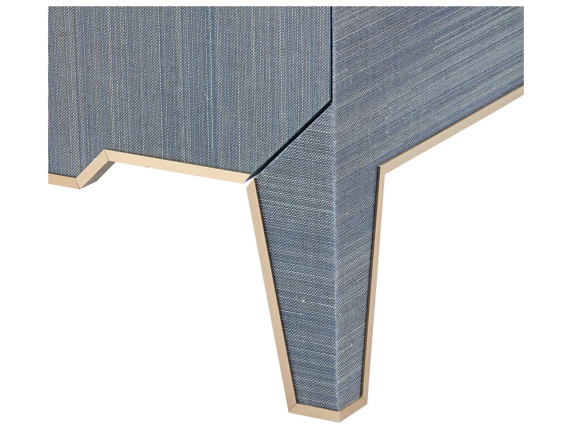 Villa & House 3-Drawers Gold Nightstand