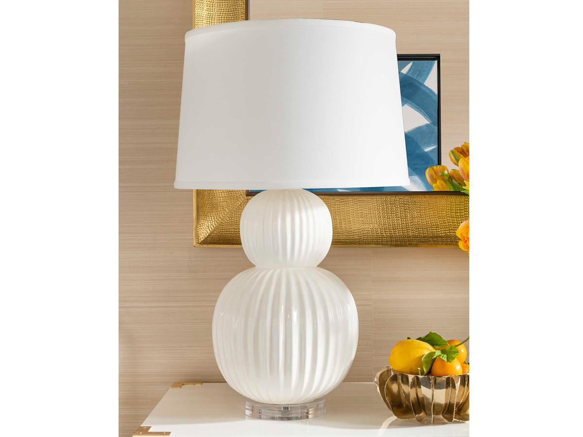 Villa & House Meridian White Cloud 1 - Light Buffet Lamp Base (Lamp Only)