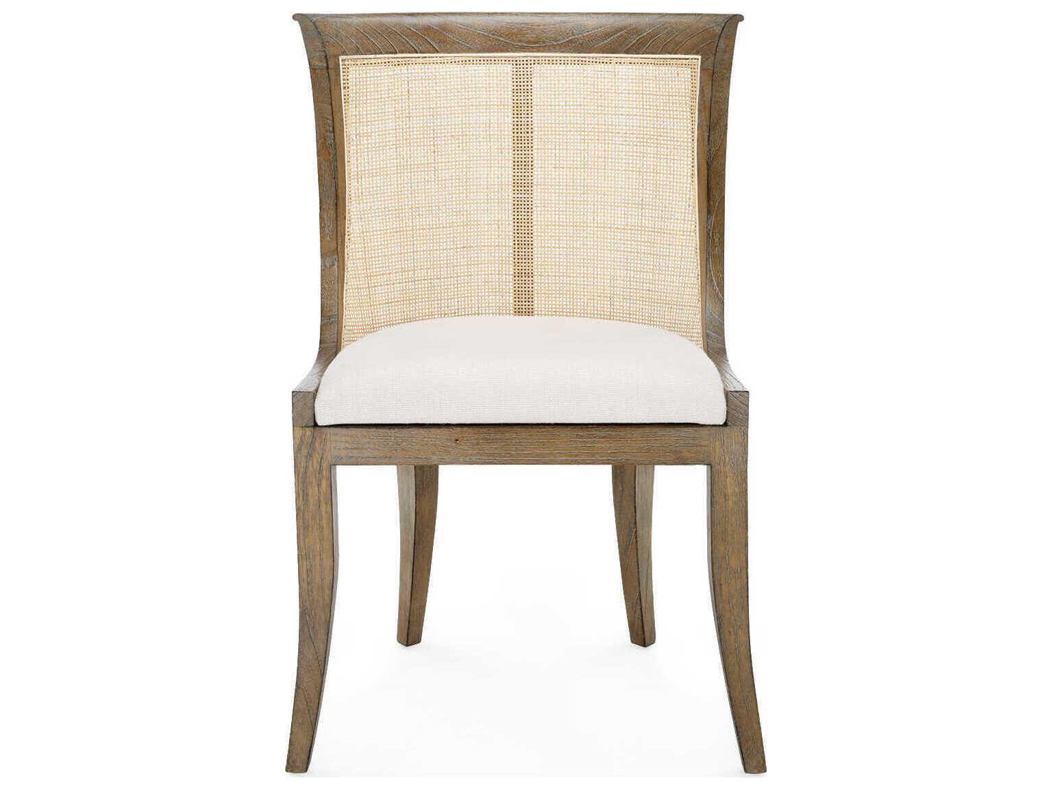 Villa & House Mahogany Wood Brown Upholstered Side Dining Chair