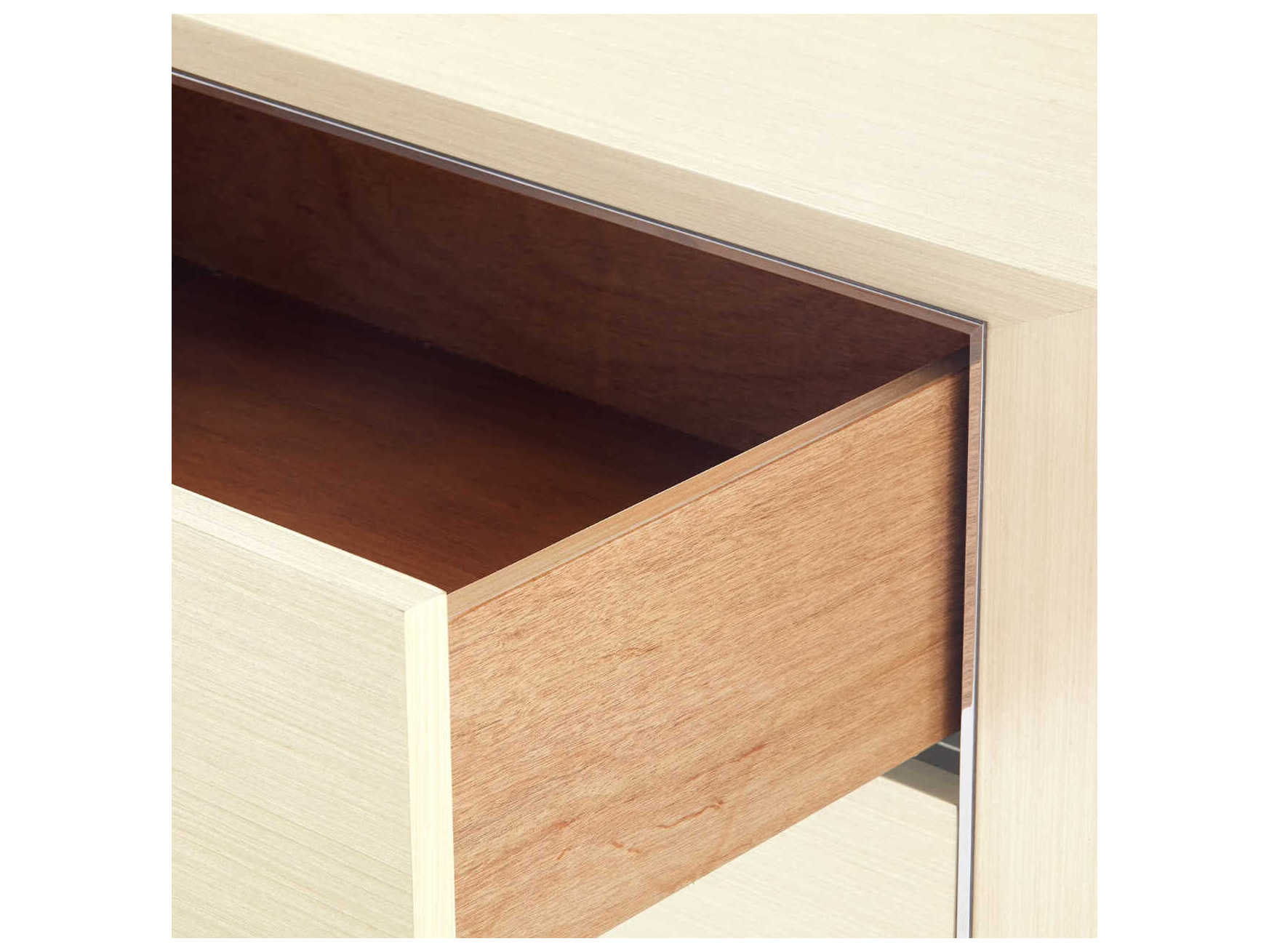 Villa & House Morris 6-Drawers Beige Oak Wood Double Dresser