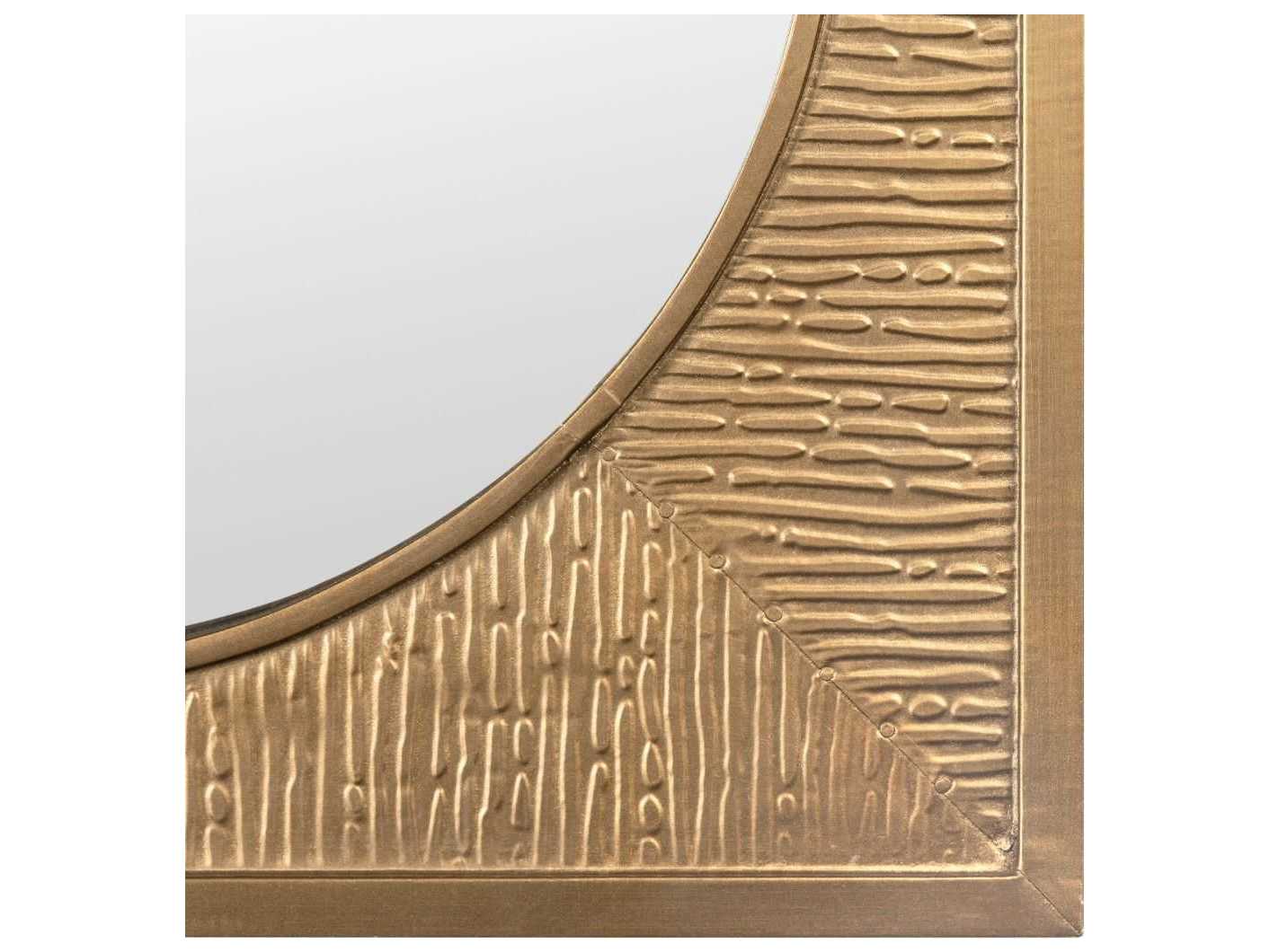 Villa & House Antique Brass Square Wall Mirror