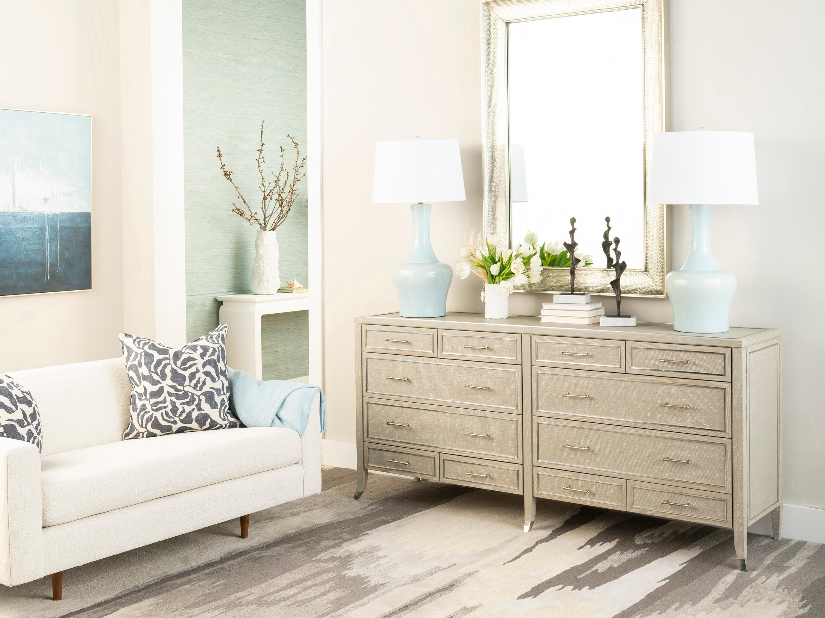 Villa & House Nadia Misty Blue 1 - Light Table Lamp Base (Lamp Only)