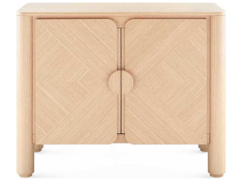 Villa & House Nolan Pristine Oak Beige Wood Accent Chest