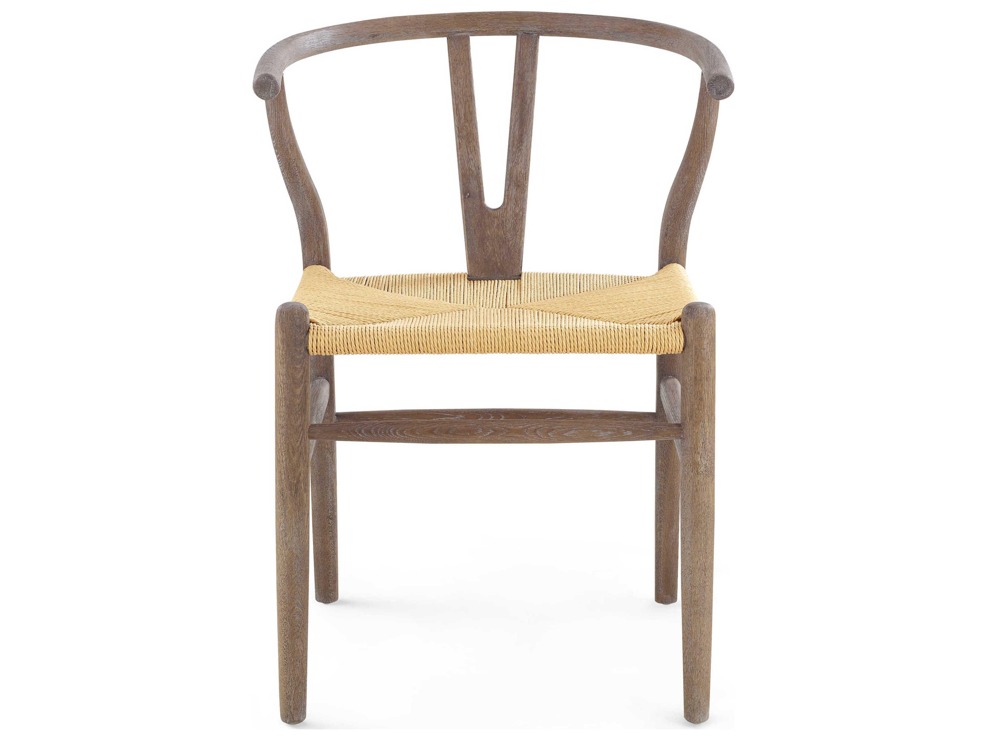 Villa & House Oak Wood Brown Arm Dining Chair