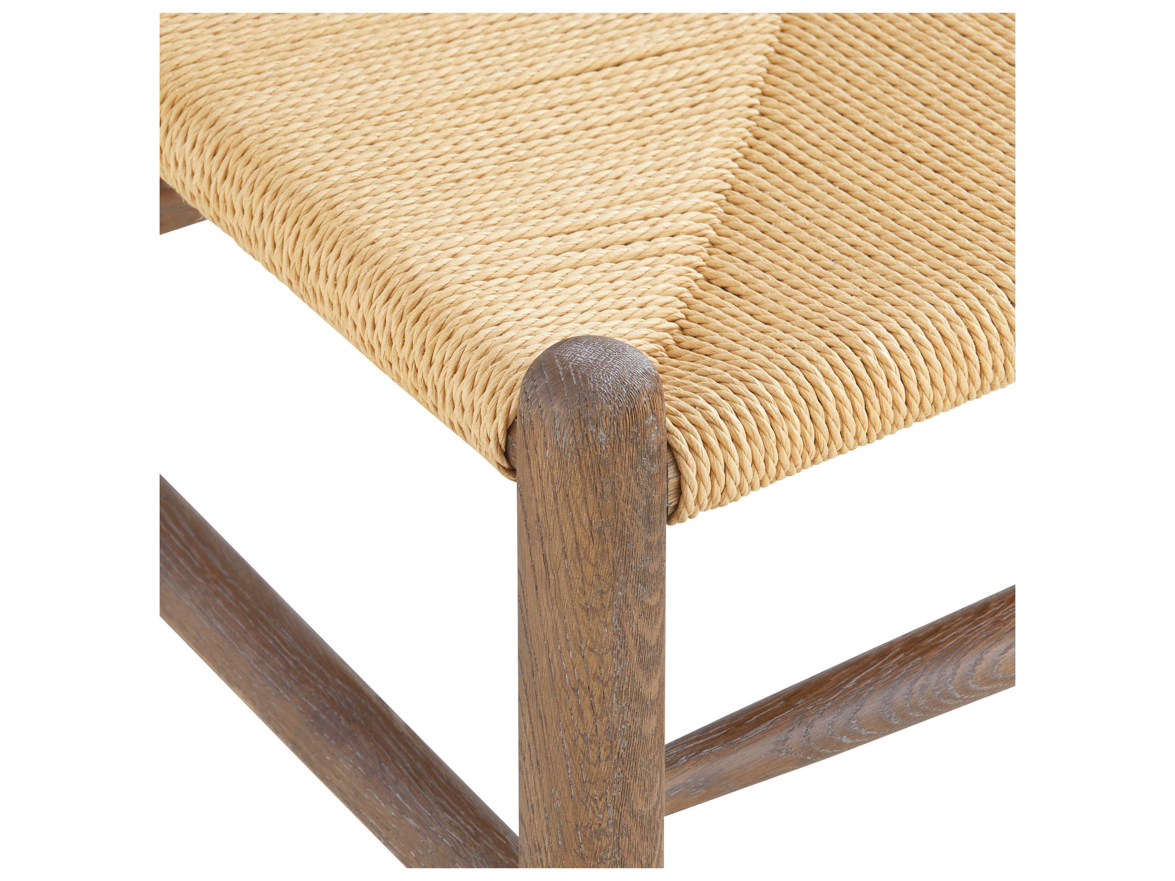 Villa & House Oak Wood Brown Arm Dining Chair