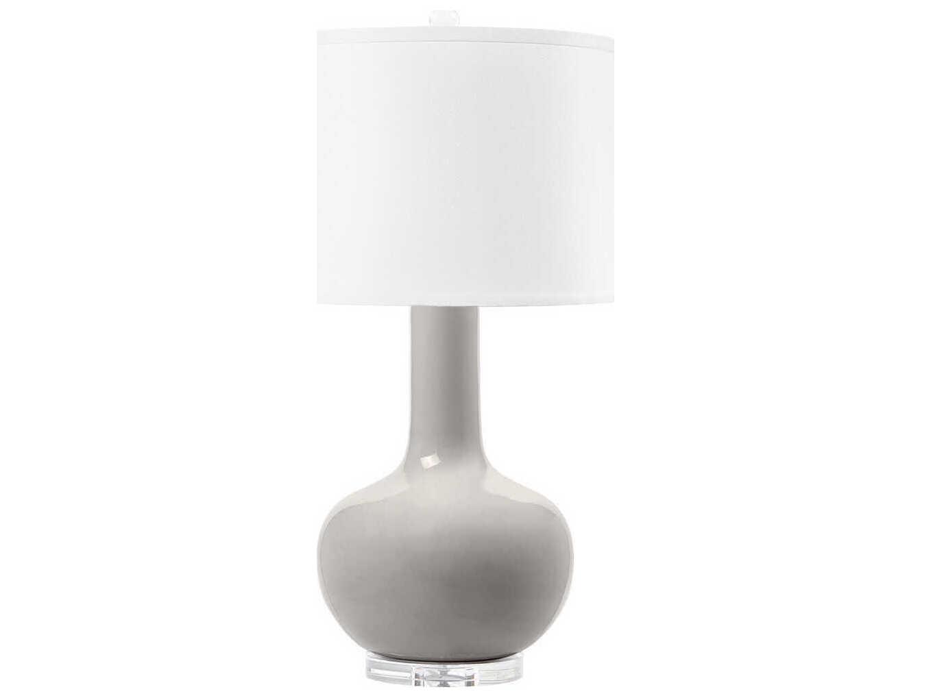 Villa & House Pablo Steel Mist Gray Table Lamp