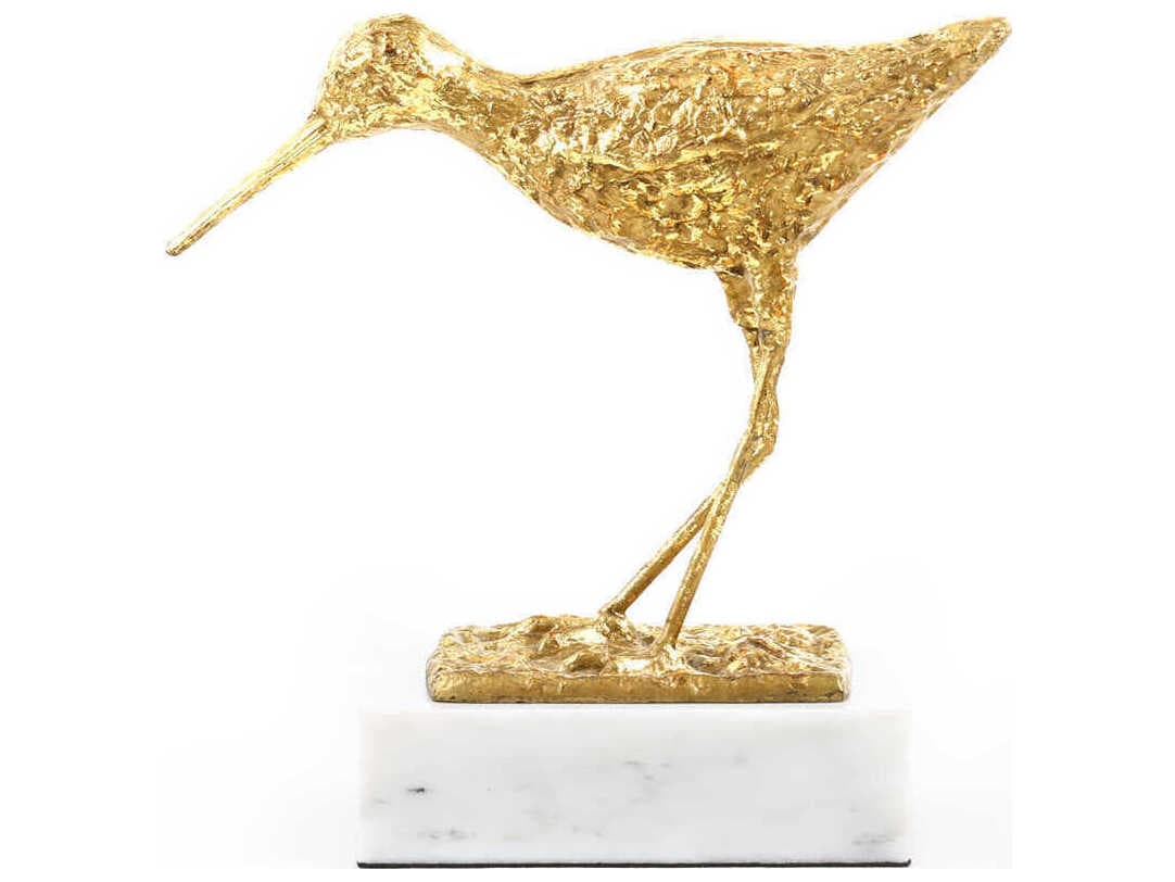 Villa & House Piper Gold Leaf Sculpture